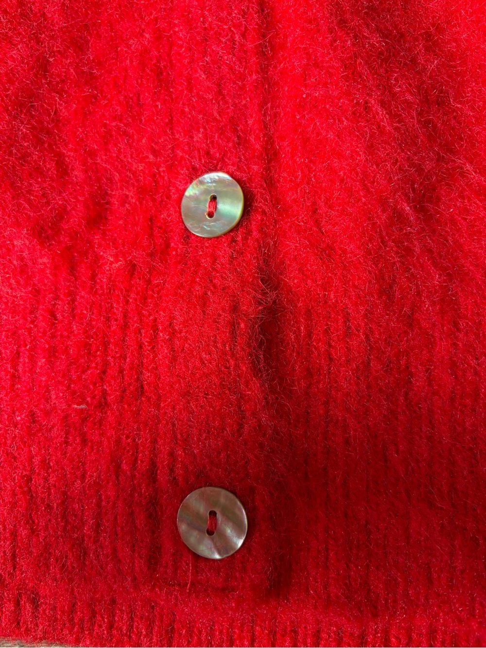 Song of Style By Aimee Song Red Fuzzy Cardigan Sweater - Picture 11 of 11